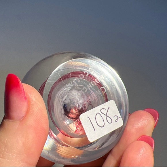 CAITHNESS glass paperweight “moon crystal” signed Scotland vintage Mcm - Picture 10 of 13